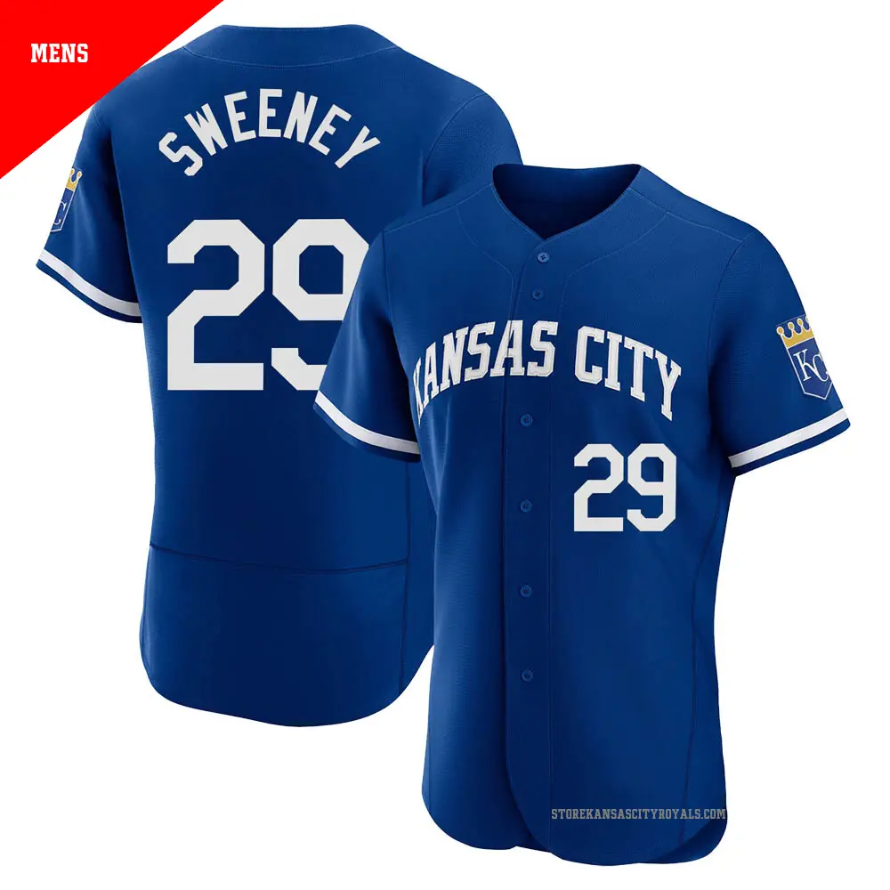 Men's ＃29 Mike Sweeney Kansas City Royals Royal Authentic 2022 Alternate Jersey