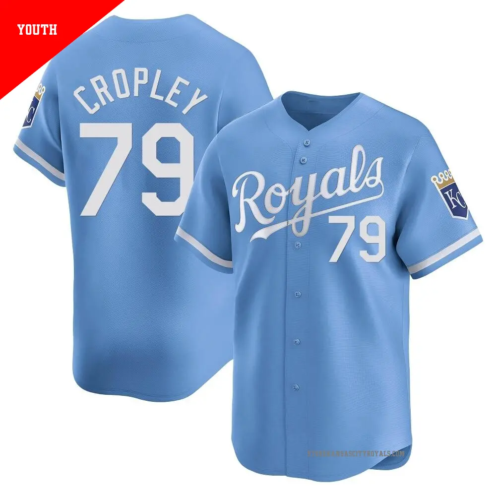 Men s 79 Tyler Cropley Kansas City Royals Gray Limited Away Jersey